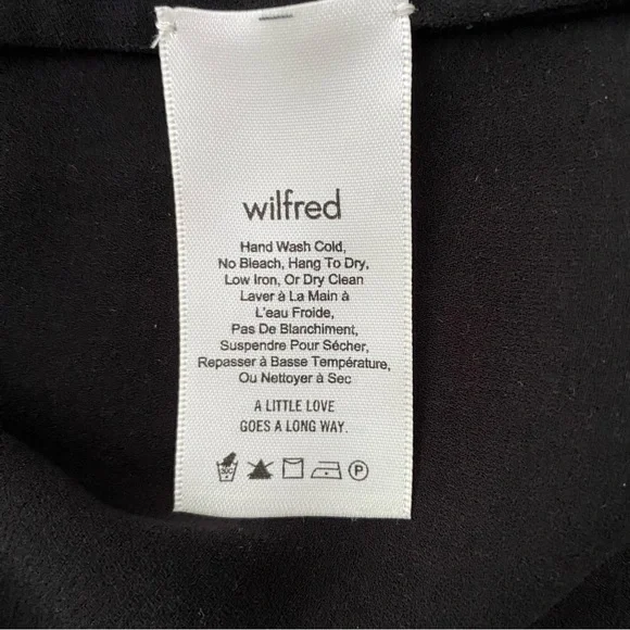 ARITZIA Wilfred Morel Off Shoulder Blouse, Black, Size Small - Picture 5 of 9